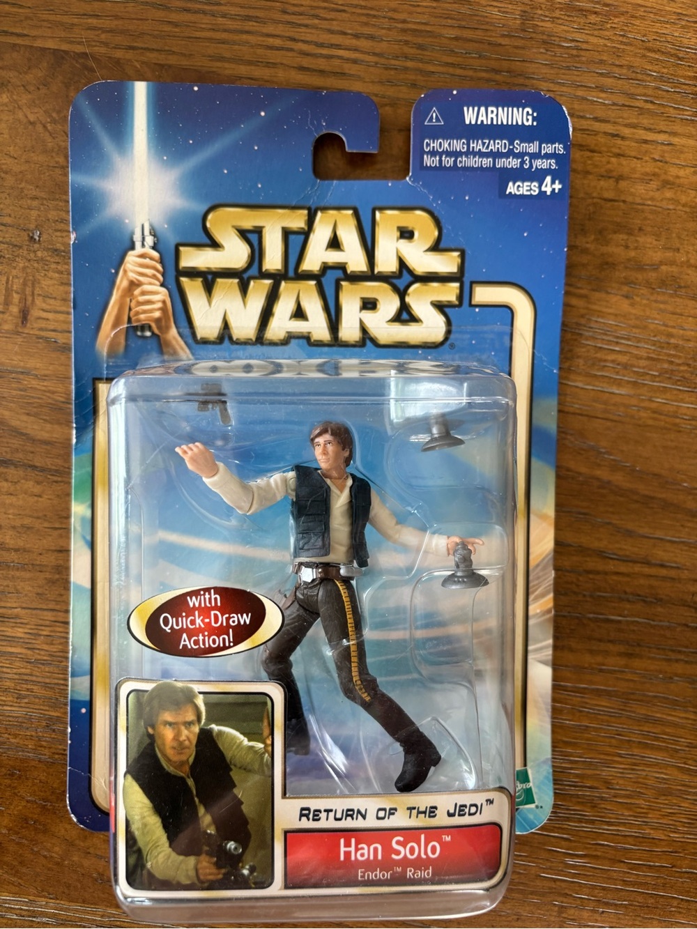 Star Wars Han Solo Toy Backing Card